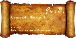 Csernok Marcell névjegykártya